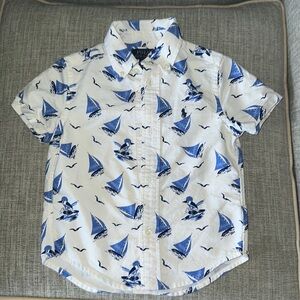 Toddler polo button up